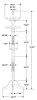 CoasterEveryday 900759 Achelle - 11 Hook Freestanding Coat Rack Hat Hanger - Golden Brown