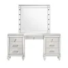 New Classic 02-9698W-VM New Classic 02-9698W-VM Valentino - Vanity Table & Mirror - White