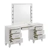 New Classic 02-9698W-VM New Classic 02-9698W-VM Valentino - Vanity Table & Mirror - White