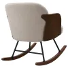 Coaster Fine Furniture 602625 Paige - Boucle Upholstered Mid Back Rocking Chair - Beige