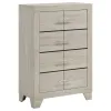 Coaster Fine Furniture 225065 Trenton - 4-Drawer Bedroom Chest Of Drawers - Rustic Cream