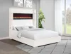 Coaster Fine Furniture 306032Q Tisdall - Upholstered Queen Fireplace Bed - Cream