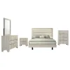 Coaster Fine Furniture 225061F-S5 Trenton - 5 Piece Full Bedroom Set - Rustic Cream