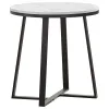 Coaster Fine Furniture 723238-S3 Hugo - 3 Piece Faux Marble Coffee And End Table Set - White