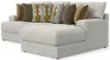 Jackson Furniture Industries 2240/46/76-26 Tori - 2 Piece Sofa Chaise With Comfort Coil Seating And 6 Accent Pillows Included (Right Side Facing Chaise) - Birch