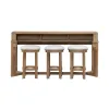 Liberty Furniture 536-OT-4PCS Ballentine - 4 Piece Bar Set - Weathered Bronze