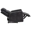 Coaster Fine Furniture 610156P Kennett - Chenille Upholstered Power Recliner Chair - Dark Gray