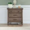 Liberty Furniture 866-BR61 Hickory Grove - Nightstand With Charging Station - Heirloom Brown