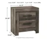 Ashley Furniture B440-92 Wynnlow - Two Drawer Night Stand - Gray
