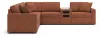 Ashley Furniture 92102S14 Ashley Furniture 92102S14 Modmax - 6-Piece Sectional With Audio System Console - Spice