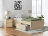 Ashley Furniture EB9632B7 Ashley Furniture EB9632B7 Onita - Twin Platform Bed With 1 Side Storage - Natural