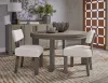 Pulaski Furniture P402230-KIT7 Pulaski Furniture P402230-KIT7 Anderson Park - Round Dining Table With 4 Upholstered Side Chairs And China Cabinet - Moose Trail / Frontier Brown