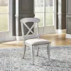 Liberty Furniture 303W-C3001S Ocean Isle - Upholstered X Back Side Chair - Antique White