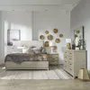 Liberty Furniture 902-BR-CKUBDMN Liberty Furniture 902-BR-CKUBDMN Belmar - 4 Piece Bedroom Set (California King Upholstered Bed, Dresser & Mirror, Nightstand) - Washed Taupe