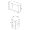 CoasterEveryday 182253 Marmot - 4 Piece Rectangular Counter Height Table Set - Chrome