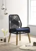 CoasterElevations 110034 Nakia - Woven Rope Dining Side Chairs (Set of 2) - Dark Navy