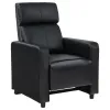 CoasterEveryday 600181 Toohey - Upholstered Home Theater Push Back Recliner - Black