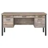 CoasterEveryday 801950 Samson - 4-Drawer Office Computer Desk - Weathered Oak