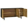 Coaster Fine Furniture 950383 Aminah - 3 Door Wood Accent Cabinet - Natural And Black
