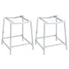 Coaster Fine Furniture 182358 Jovani - Acrylic Backless Counter Stool (Set of 2) - Chrome