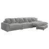 Coaster Fine Furniture 509900-SET Blaine - Upholstered Reversible Chaise Sectional Sofa - Fog
