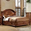 Furniture of America CM7738CK-BED Bellagrand - California King Bed - Antique Tobacco Oak