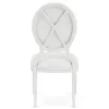 Riverside Furniture 82558 Hepburn - Oval Back Upholstered Side Chair (Set of 2) - White
