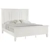 CoasterEssence 201301KEN Sandy Beach - Eastern King Wood Panel Bed - Cream White