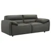 Coaster Fine Furniture 509505 Buxton - Top Grain Leather Upholstered Loveseat - Graphite