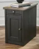 Ashley Furniture T736-7 Tyler Creek - Chair Side End Table - Grayish Brown / Black