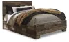 Ashley Furniture B200B43 Ashley Furniture B200B43 Derekson - Queen Panel Bed With 2 Side Storage - Multi Gray