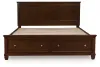 Ashley Furniture B685B19 Ashley Furniture B685B19 Danabrin - California King Panel Storage Bed - Brown