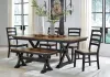 Ashley Furniture D634-01 Wildenauer - Dining Room Side Chair (Set of 2) - Brown / Black