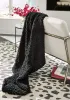 Ashley Furniture A1001061 Ashley Furniture A1001061 Chaddon - Throw (Set of 3) - Black