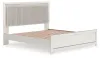 Ashley Furniture PCB3381B8 Ashley Furniture PCB3381B8 Zuraleus - King Upholstered Panel Platform Bed With Roll Slats - White