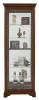 Pulaski Furniture 21308 PFC Curios - Mirrored 5 Shelf Gallery Curio Cabinet - Oak Brown
