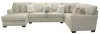 Jackson Furniture Industries 4478/30/72/75-38 Jackson Furniture Industries 4478/30/72/75-38 Middleton - 3 Piece Sectional With Left Side Facing Chaise - Cement