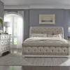 Liberty Furniture 520-BR-CSLDM Liberty Furniture 520-BR-CSLDM Abbey Park - 3 Piece Bedroom Set (California King Sleigh Bed, Dresser & Mirror) - Antique White