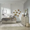 Liberty Furniture 902-BR-KUBDM Liberty Furniture 902-BR-KUBDM Belmar - 3 Piece Bedroom Set (King Upholstered Bed, Dresser & Mirror) - Washed Taupe