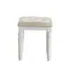 New Classic BA9698W-092 Valentino - Vanity Table Stool - White