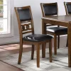 New Classic D1701-20-BRN New Classic D1701-20-BRN Gia - Dining Chairs (Set of 2) - Brown - Faux Leather