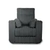 New Classic U5482-18-BLK Embrace - Swivel Accent Chair - Charcoal