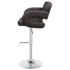 CoasterEssence 102556 Brandi - Adjustable Bar Stool - Chrome And Brown