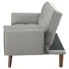 Coaster Fine Furniture 360096 Caufield - Upholstered Tufted Convertible Sofa Bed - Gray