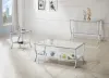 CoasterEssence 720339 Saide - Rectangular Glass Top Entryway Console Table - Chrome