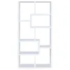 CoasterEveryday 800136 Theo - 7-Shelf Bookshelf - White