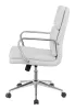 CoasterEssence 801767 Ximena - Upholstered Adjustable Mid Back Office Chair - White
