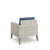 New Classic G852B-5S Carezza - 5 Piece Set (Sofa & 2 Club Chairs & 2 Stools) - Dark Blue