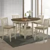 Intercon MI-BS-850C-RFO-K24 Mission Casuals - Lattice Stool - Rustic White / French Oak