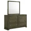 Coaster Fine Furniture 224933M Gran Park - 6-Drawer Dresser And Mirror - Dark Cocoa